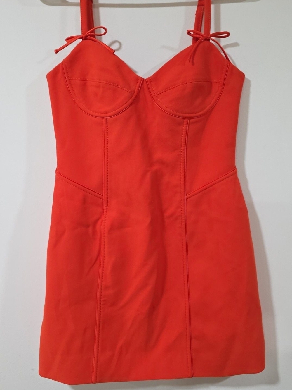 Cinq à Sept Mckenna Mini Dress in Deep Tangelo, Size 2